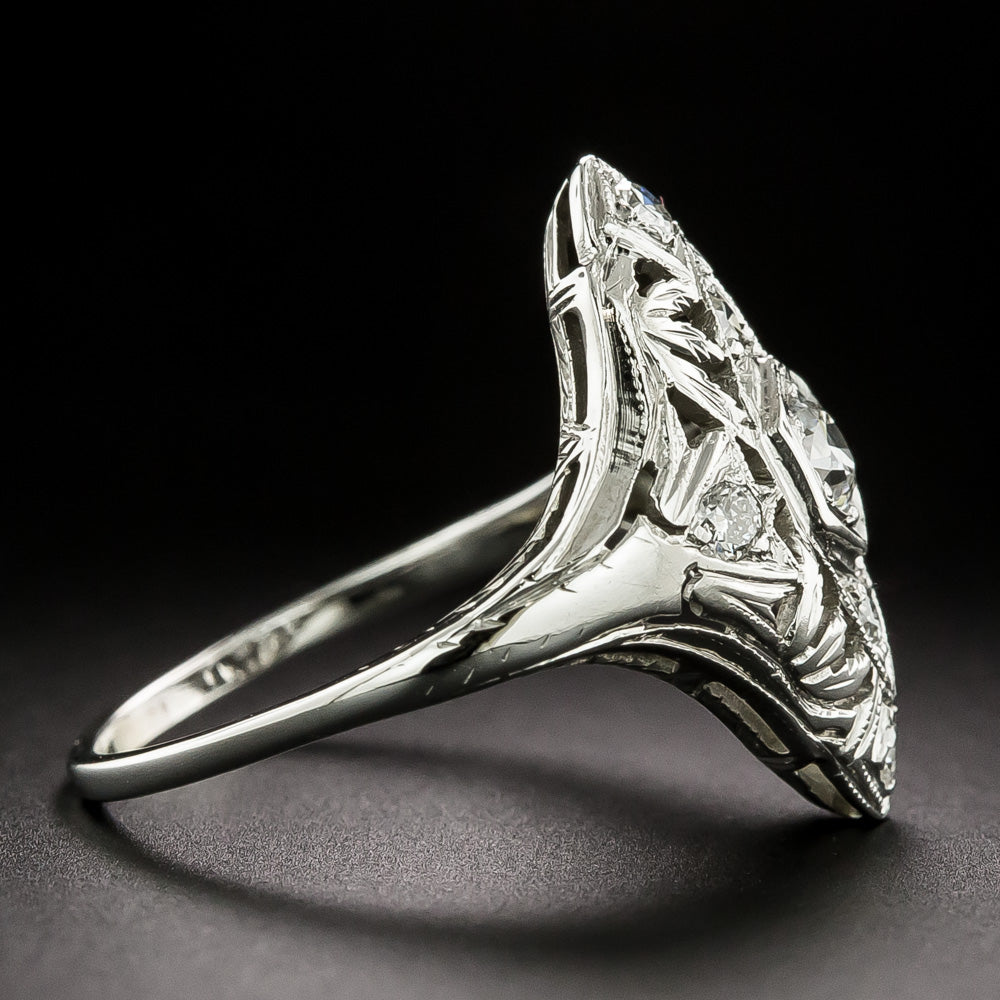 Art Deco Diamond Dinner Ring - 3