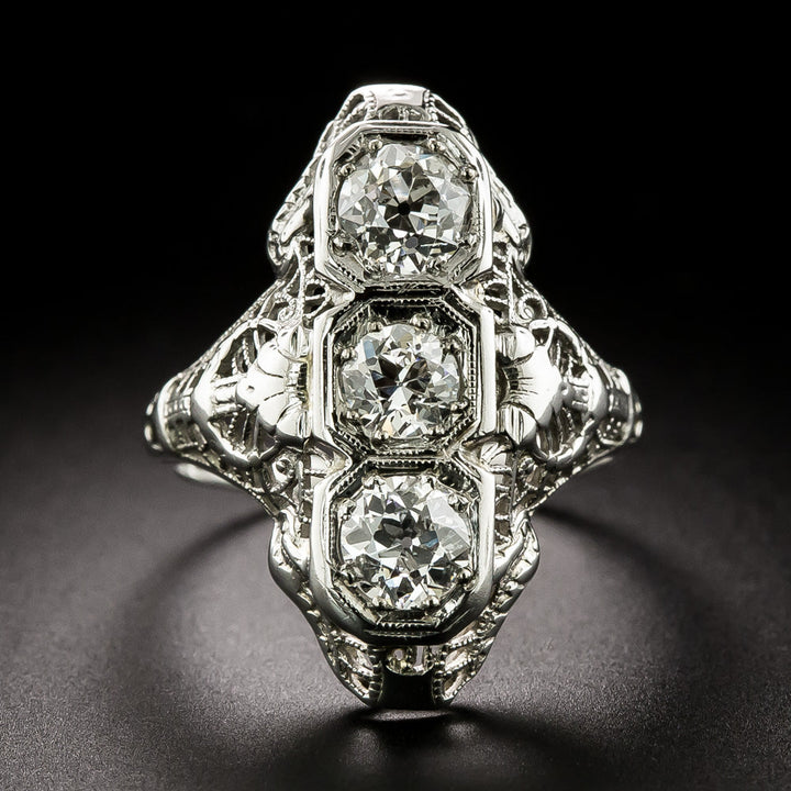 Art Deco Diamond Dinner Ring