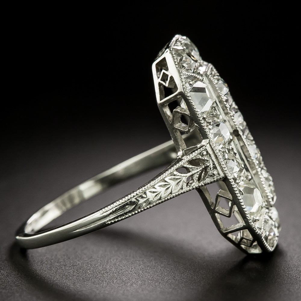 Art Deco Diamond Dinner Ring - 4