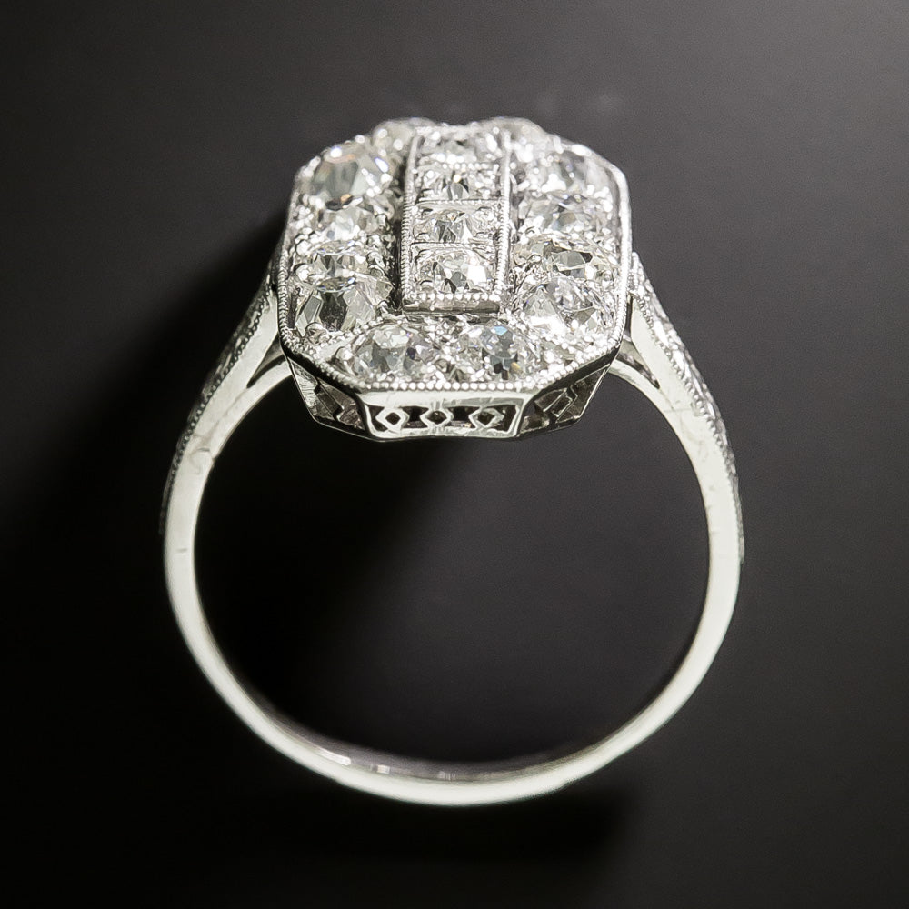 Art Deco Diamond Dinner Ring - 5