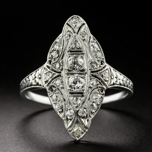 Art Deco Diamond Dinner Ring - 2