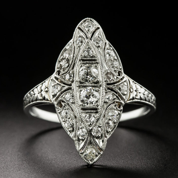 Art Deco Diamond Dinner Ring