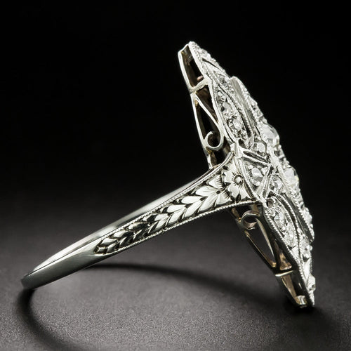 Art Deco Diamond Dinner Ring - 3