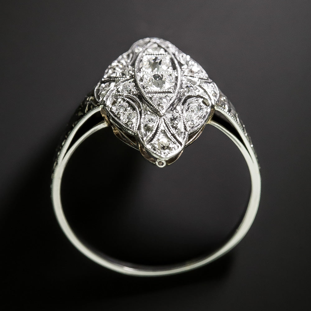Art Deco Diamond Dinner Ring - 4