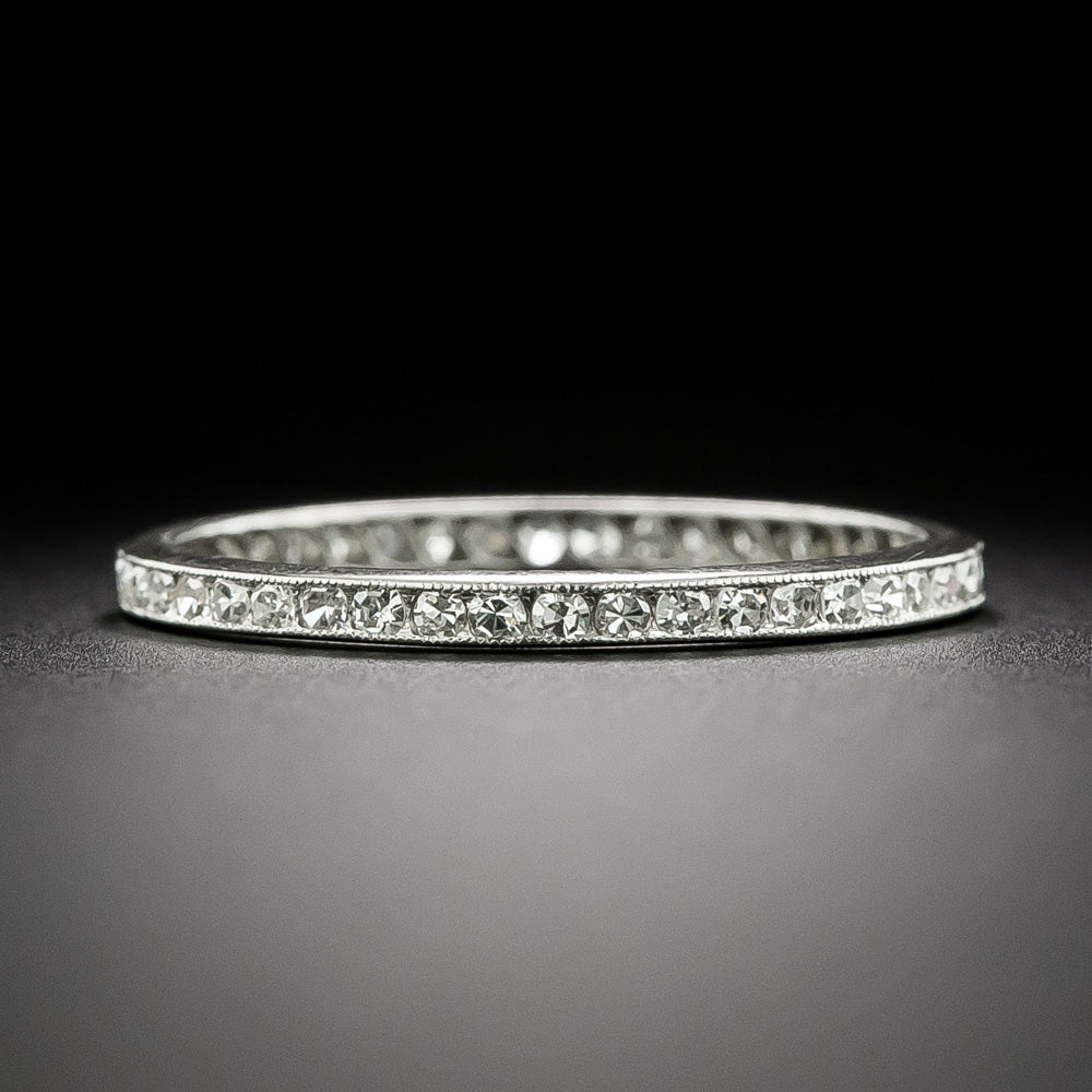 Art Deco Diamond Eternity Band, Size 8 1/4 - 3