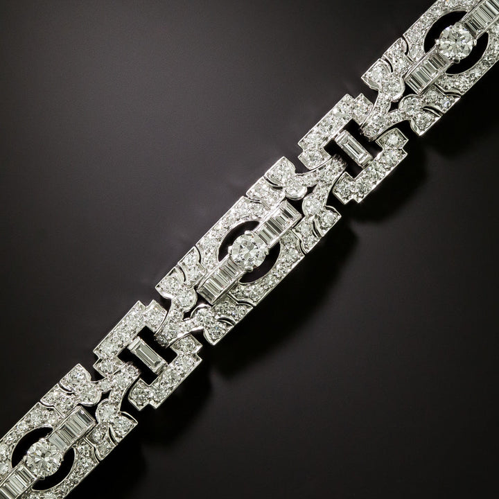 Art Deco Diamond Link Bracelet