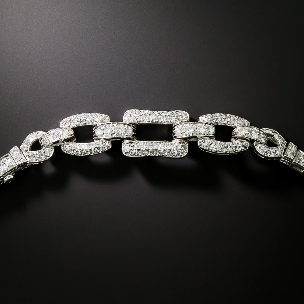 Art Deco Diamond Necklace by Katz & Ogush - 5