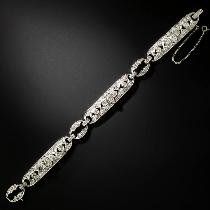 Art Deco Diamond Platinum Bracelet