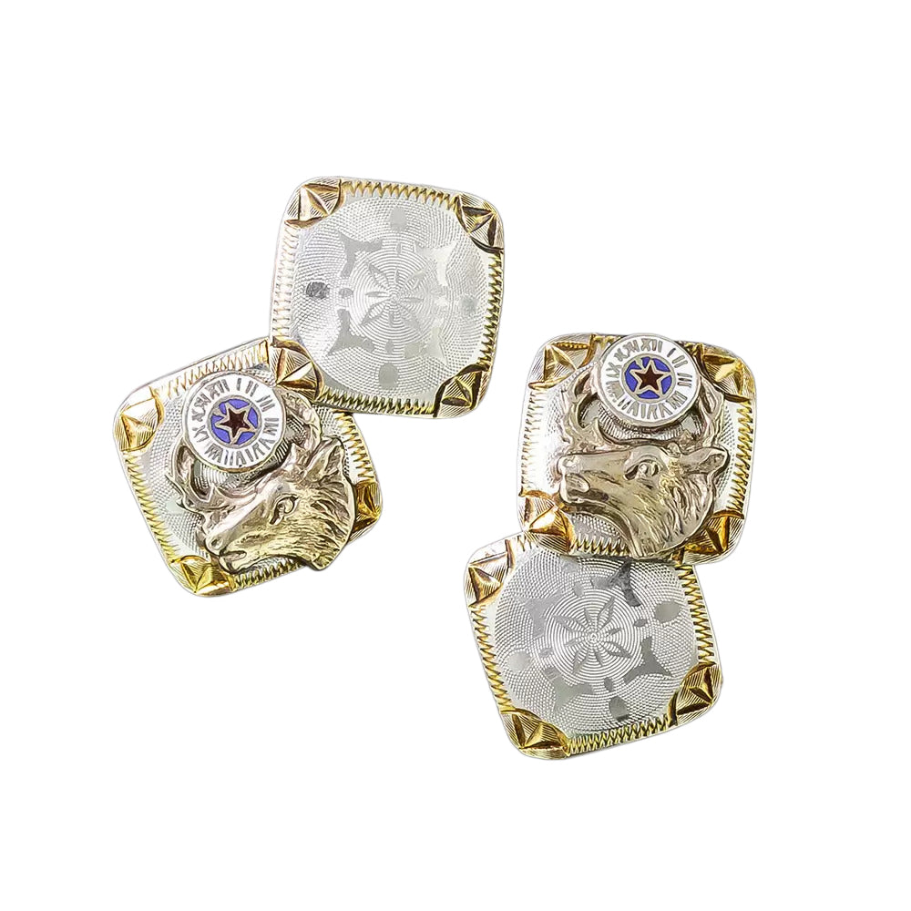 Art Deco Elks Club Cufflinks by Charles Keller & Co. - 5