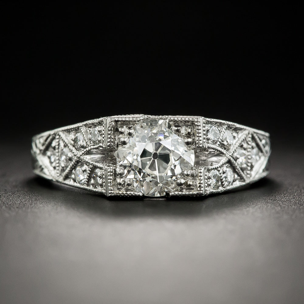 Art Deco-Inspired 1.04 Carat Diamond Engagement Ring - GIA I I1 - 1