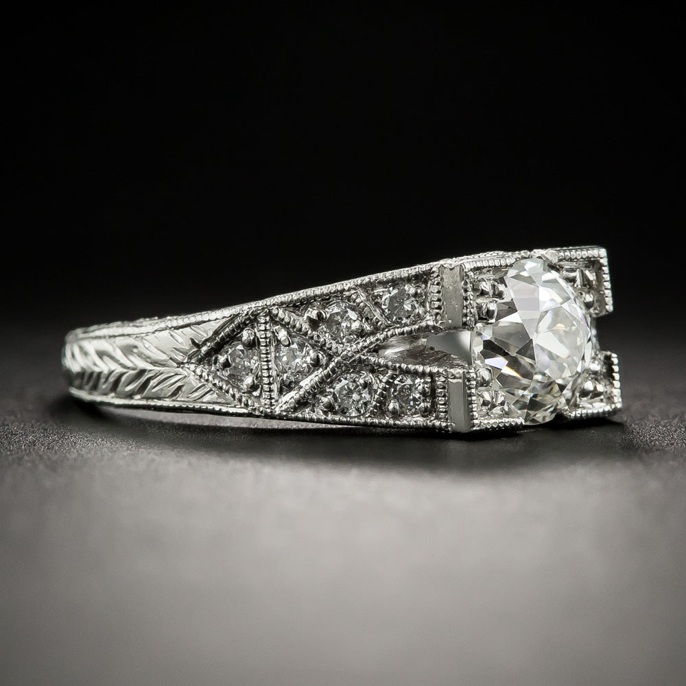 Art Deco-Inspired 1.04 Carat Diamond Engagement Ring - GIA I I1 - 2