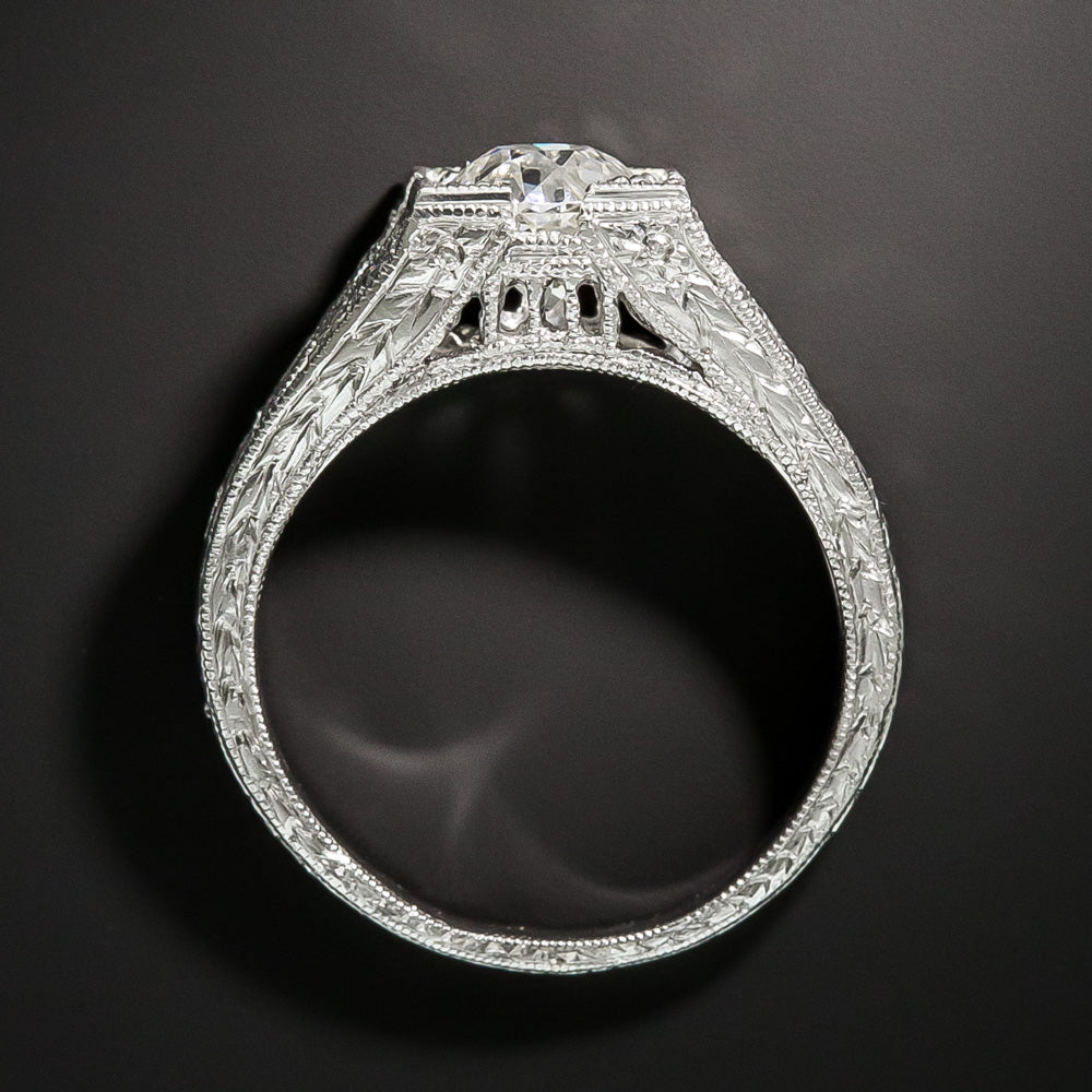 Art Deco-Inspired 1.04 Carat Diamond Engagement Ring - GIA I I1 - 4