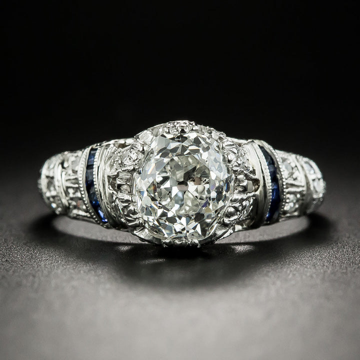 Art Deco-Inspired 1.73 Carat Diamond Engagement Ring - GIA  I SI2