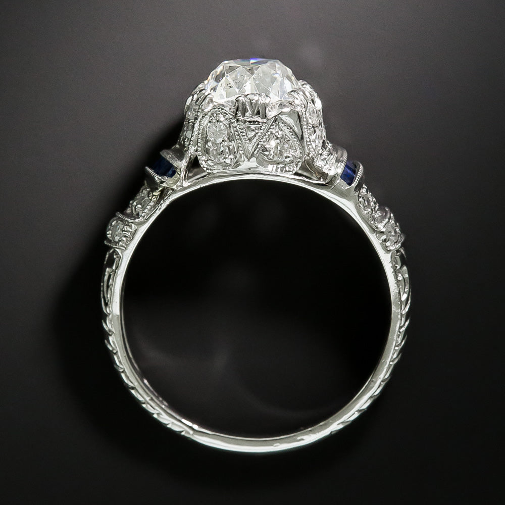Art Deco-Inspired 1.73 Carat Diamond Engagement Ring - GIA  I SI2 - 4