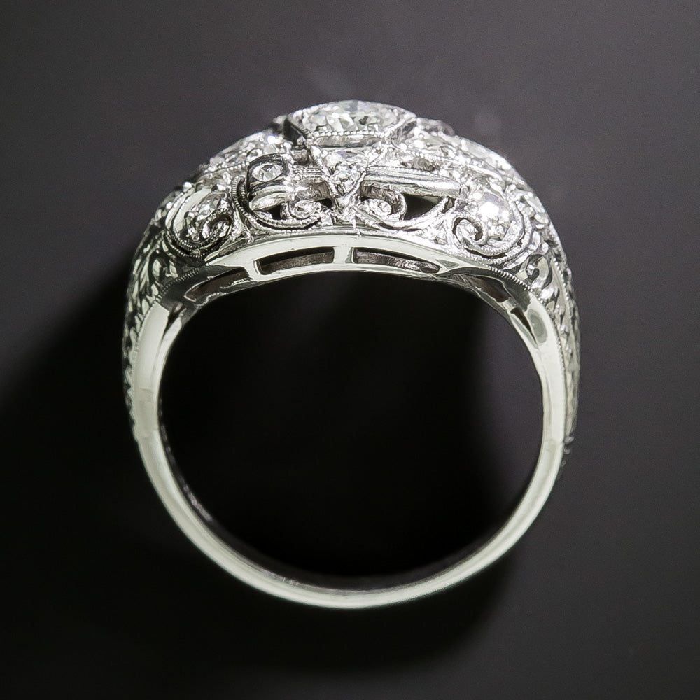 Art Deco Order of the Eastern Star Diamond Ring - 4