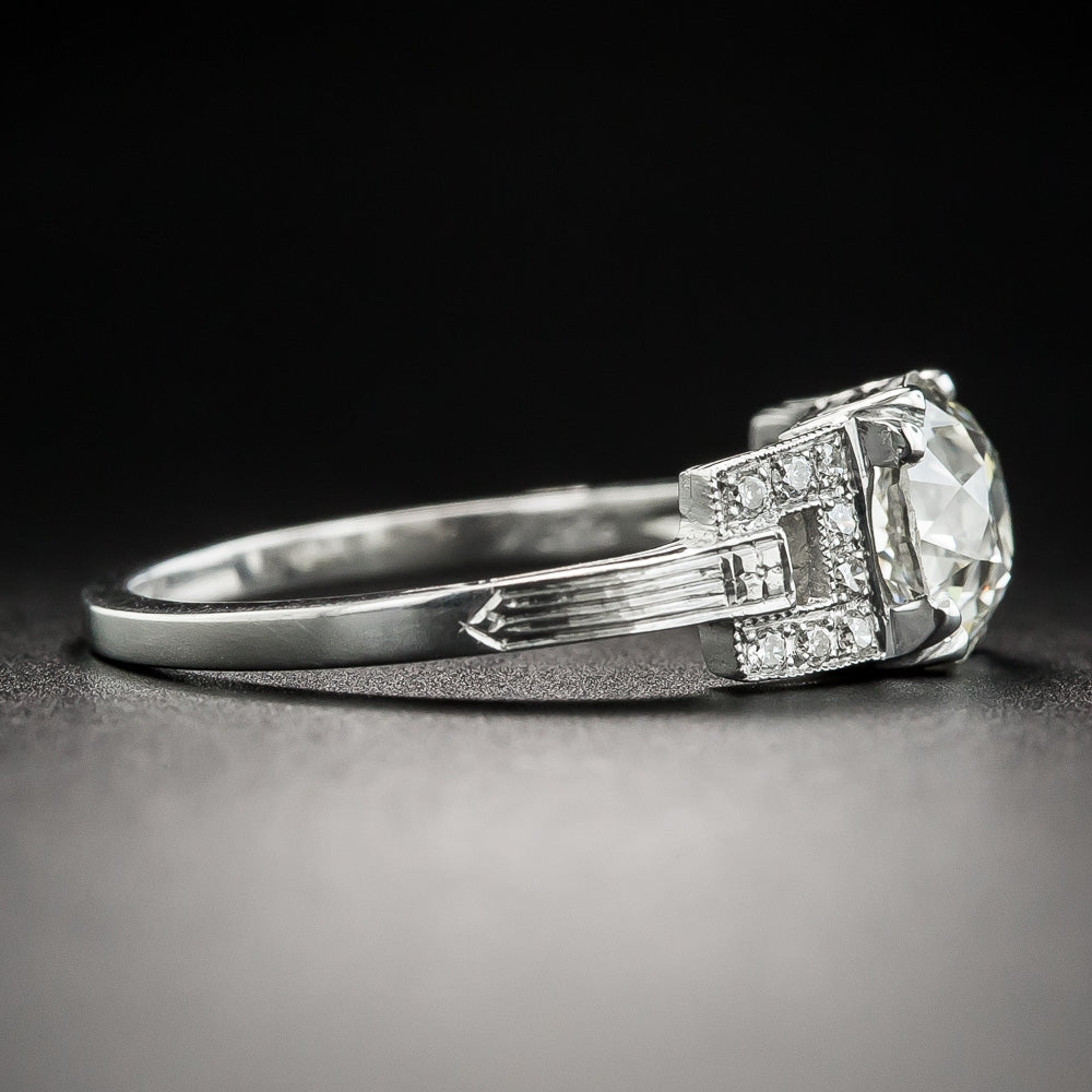 Art Deco-Style 1.48 Ct Diamond Engagement Ring - GIA  J VS2 - 3