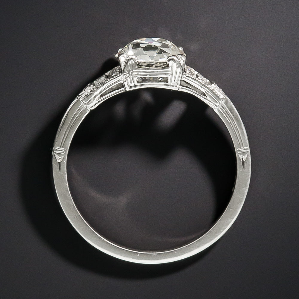 Art Deco-Style 1.48 Ct Diamond Engagement Ring - GIA  J VS2 - 4