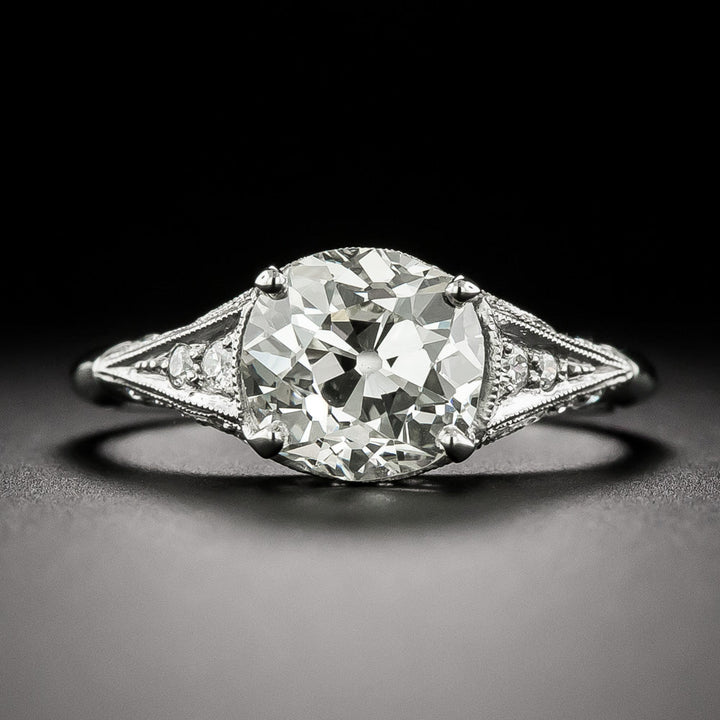 Art Deco-Style 2.11 Carat Diamond Ring - GIA  K VS1