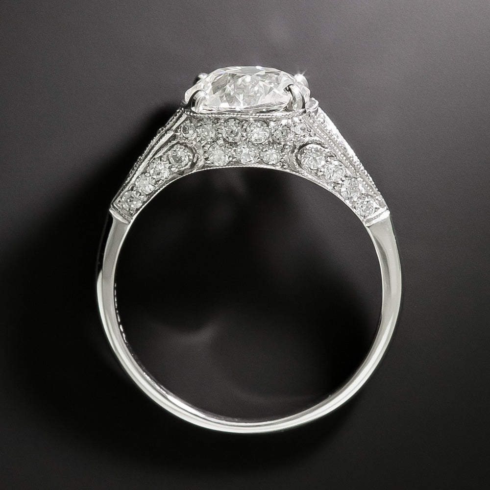 Art Deco-Style 2.11 Carat Diamond Ring - GIA  K VS1 - 4