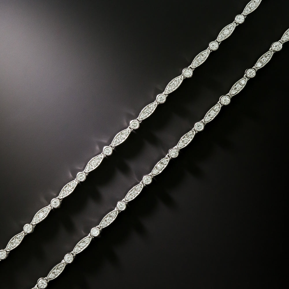 Art Deco-Style Diamond Bracelet Pair - 3