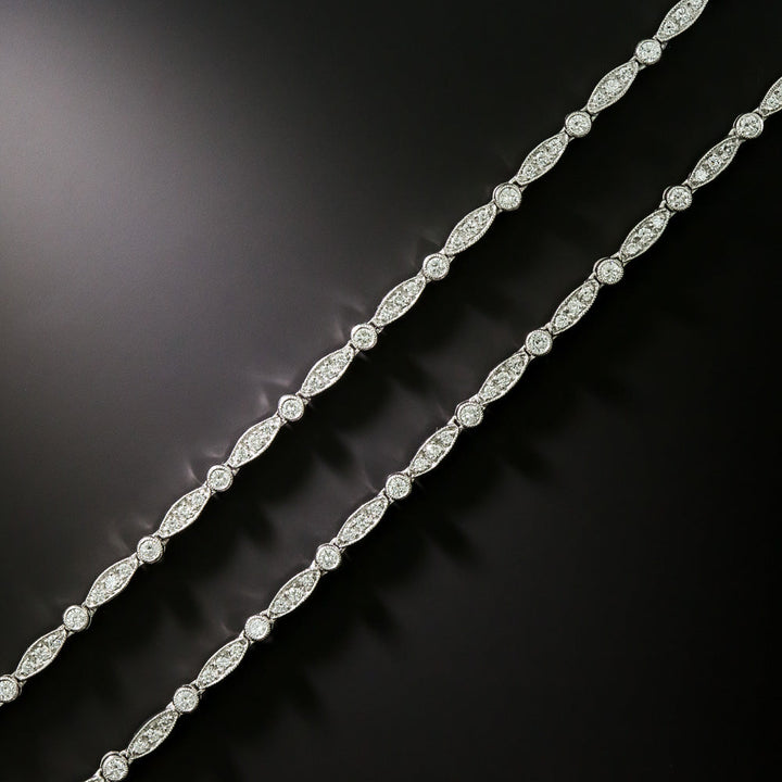 Art Deco-Style Diamond Bracelet Pair