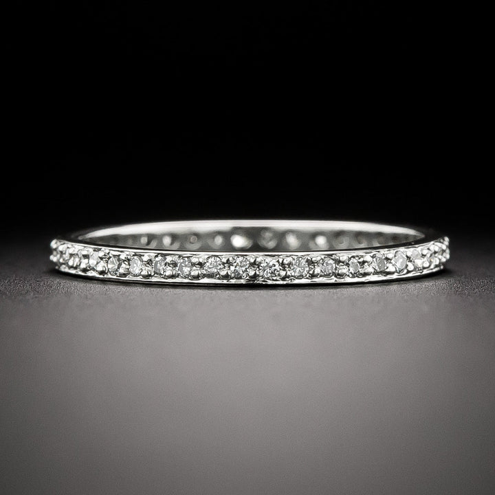 Art Deco-Style Diamond Eternity Band, Size 7 1/4