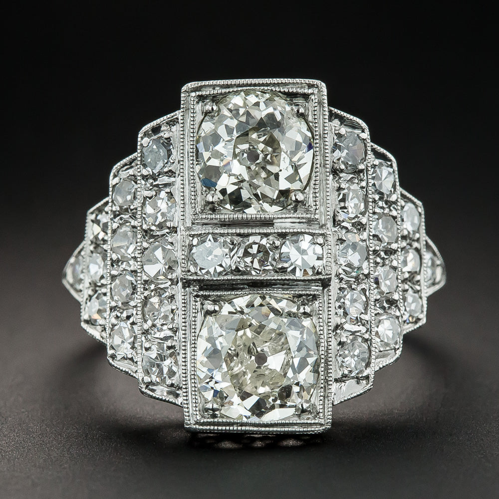 Art Deco Toi et Moi Diamond Ring - 2