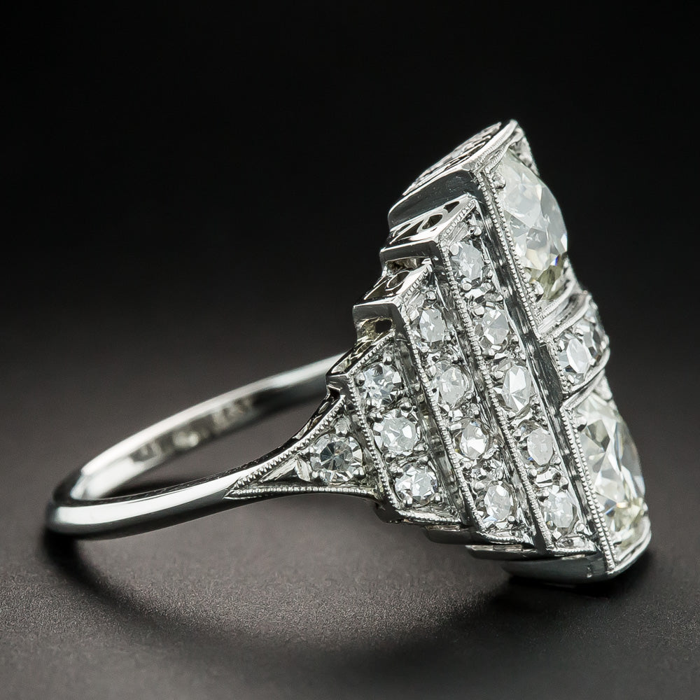 Art Deco Toi et Moi Diamond Ring - 3