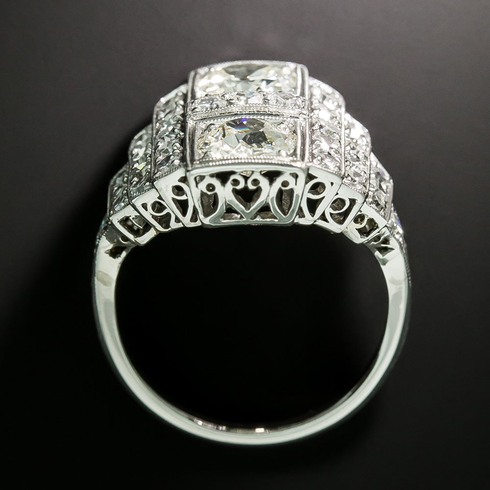Art Deco Toi et Moi Diamond Ring - 4