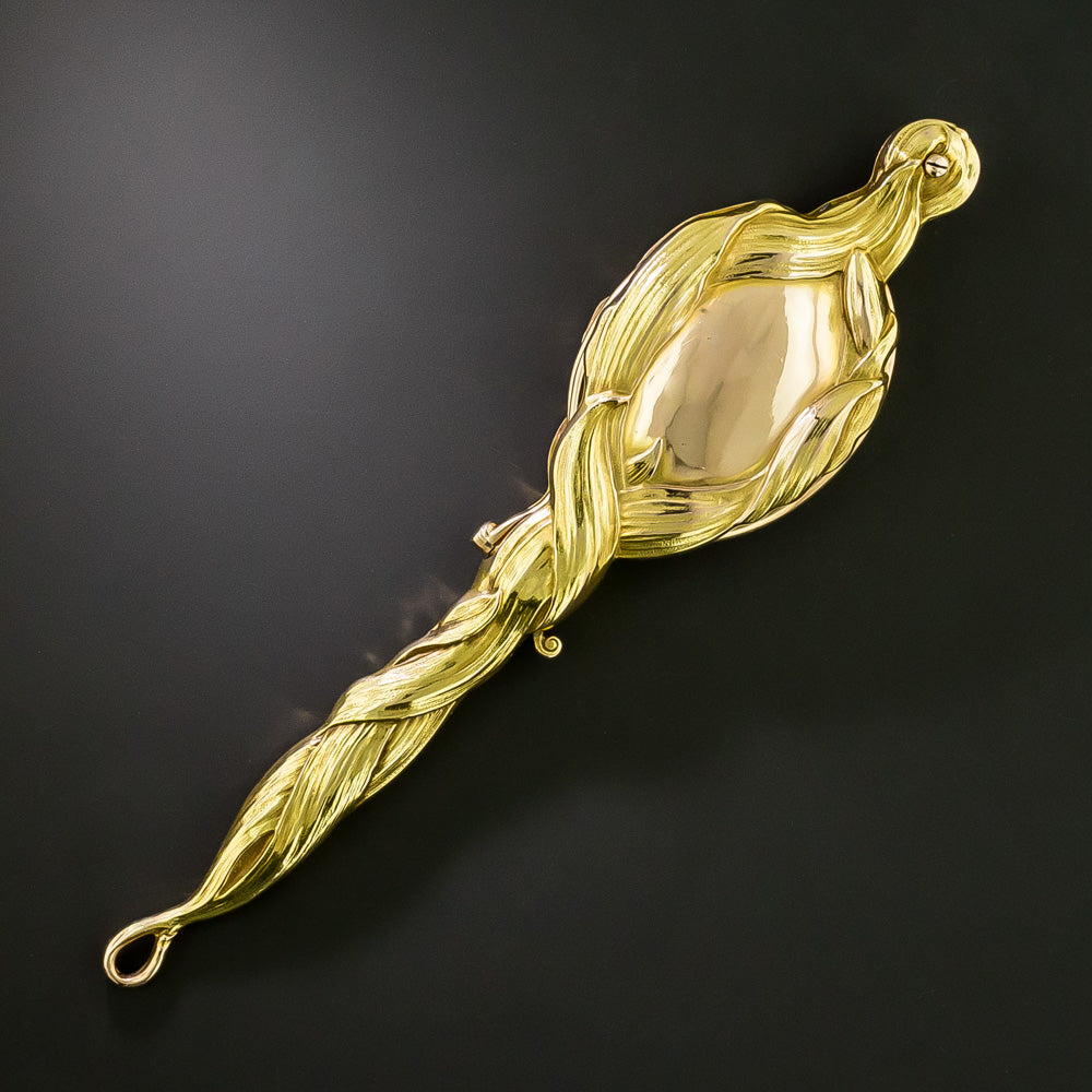 Art Nouveau 14K Iris Lorgnette - 2