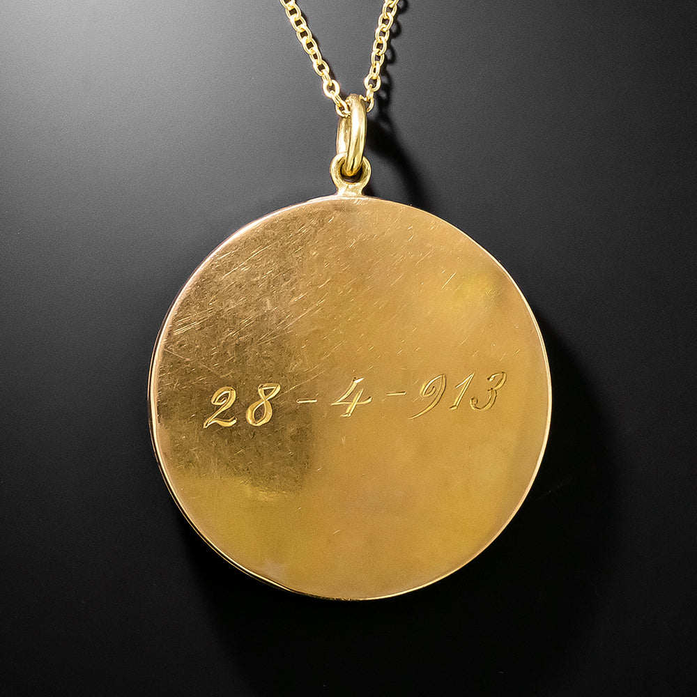 Art Nouveau Diamond 18K Pendant/Locket - 3