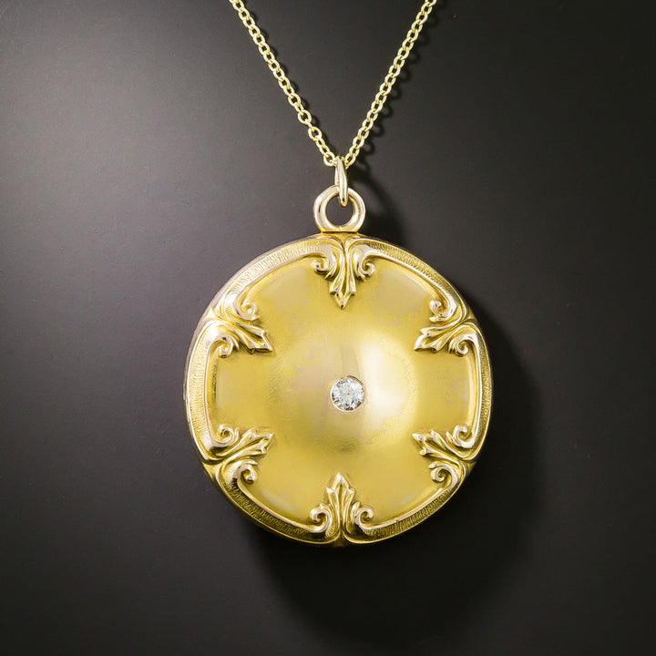 Art Nouveau Diamond Locket
