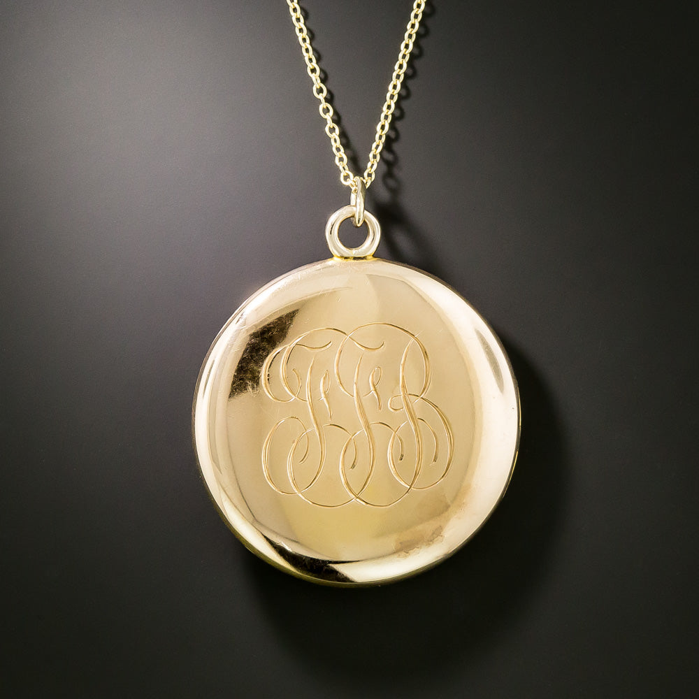 Art Nouveau Diamond Locket - 3