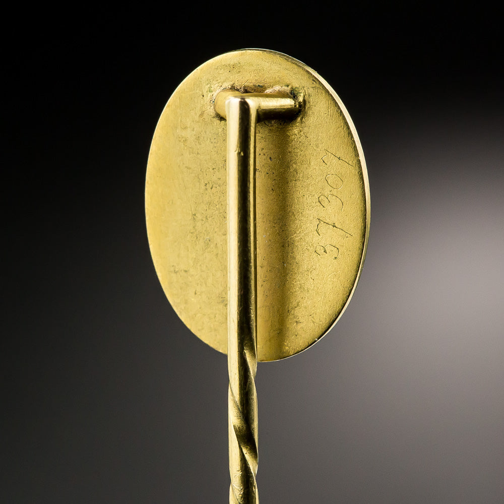 Art Nouveau Enamel Brunhilde Stickpin - 9