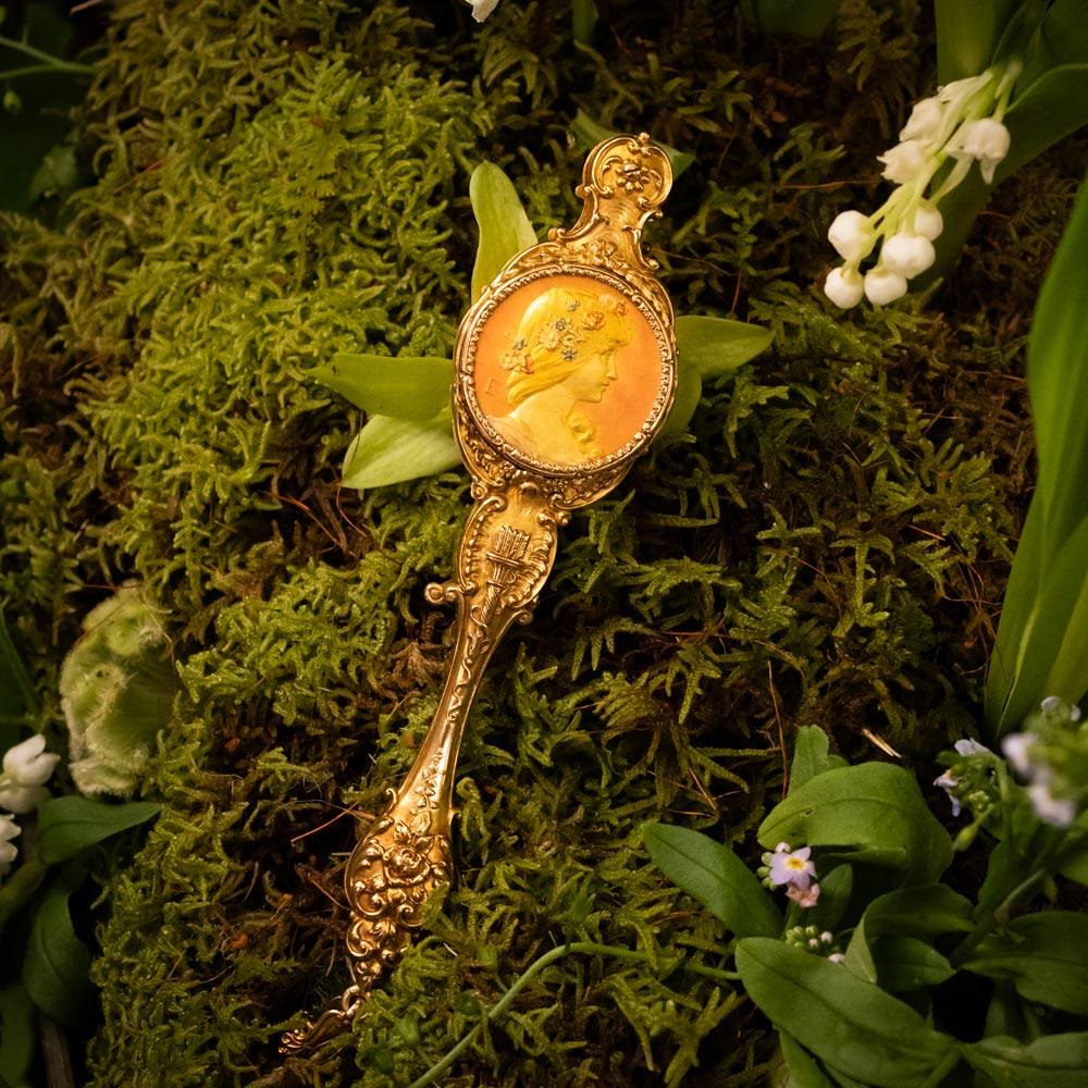 Art Nouveau Enameled Lorgnette - 9
