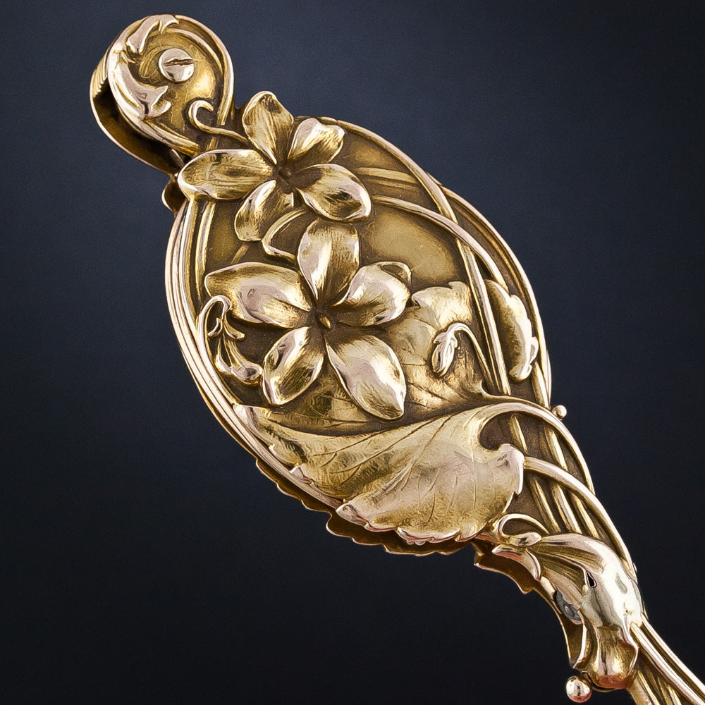 Art Nouveau Floral Lorgnette by Krementz - 6