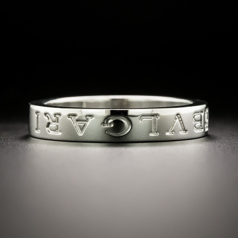 Bulgari Estate 18K Wedding Band, Size 8 1/4 - 5