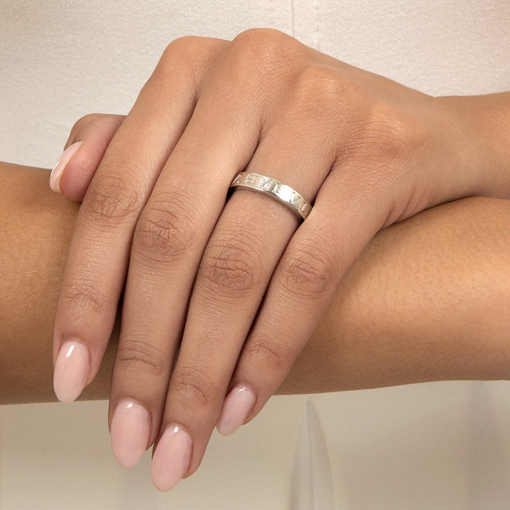 Bulgari Estate 18K Wedding Band, Size 8 1/4 - 9