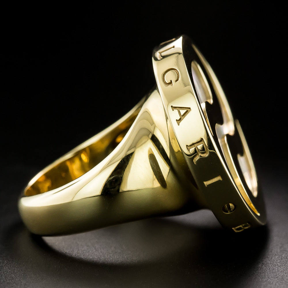 Bulgari Mother-of-Pearl Spinner Ring - 3