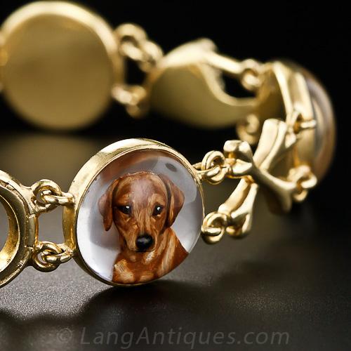 Circa 1900 Sporting Life Essex Crystal Bracelet - 2
