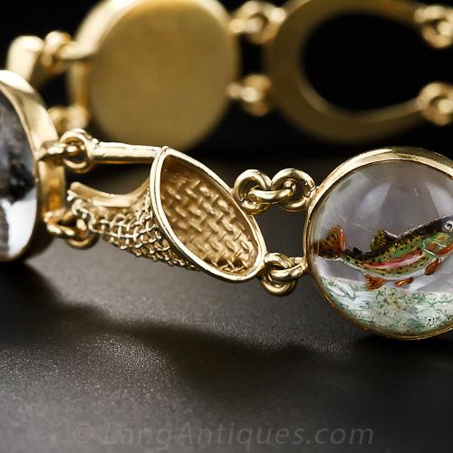 Circa 1900 Sporting Life Essex Crystal Bracelet - 3