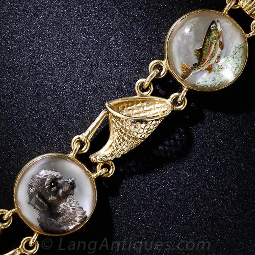 Circa 1900 Sporting Life Essex Crystal Bracelet - 6