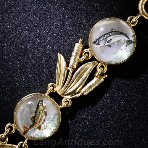 Circa 1900 Sporting Life Essex Crystal Bracelet - 7