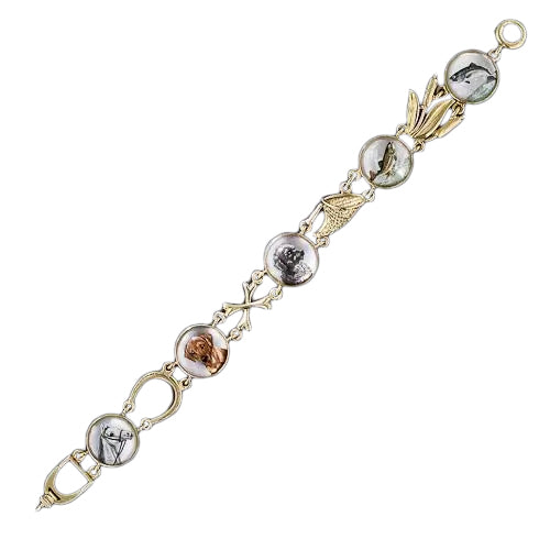 Circa 1900 Sporting Life Essex Crystal Bracelet - 8