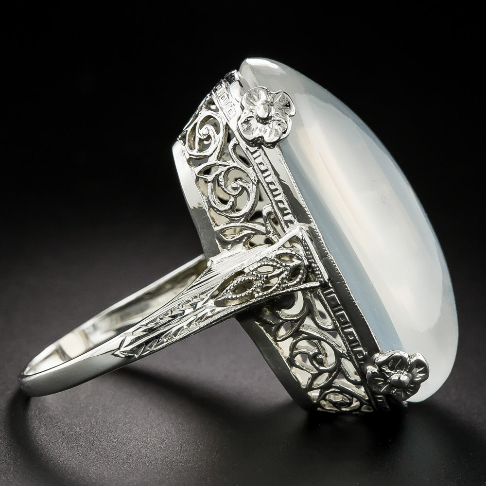 Colossal Art Deco Moonstone Ring - 3