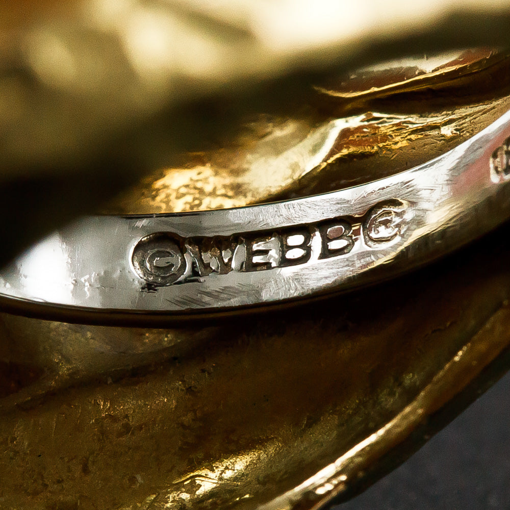 David Webb 18K Hammered Knot Ring - 13