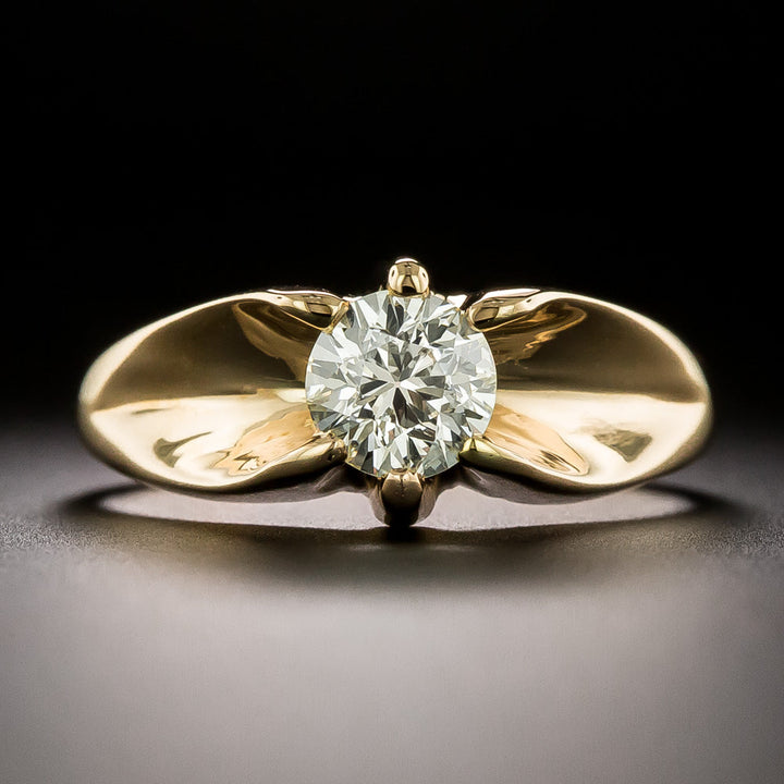 Early 20th Century 1.00 Carat Diamond Ring - GIA M SI2