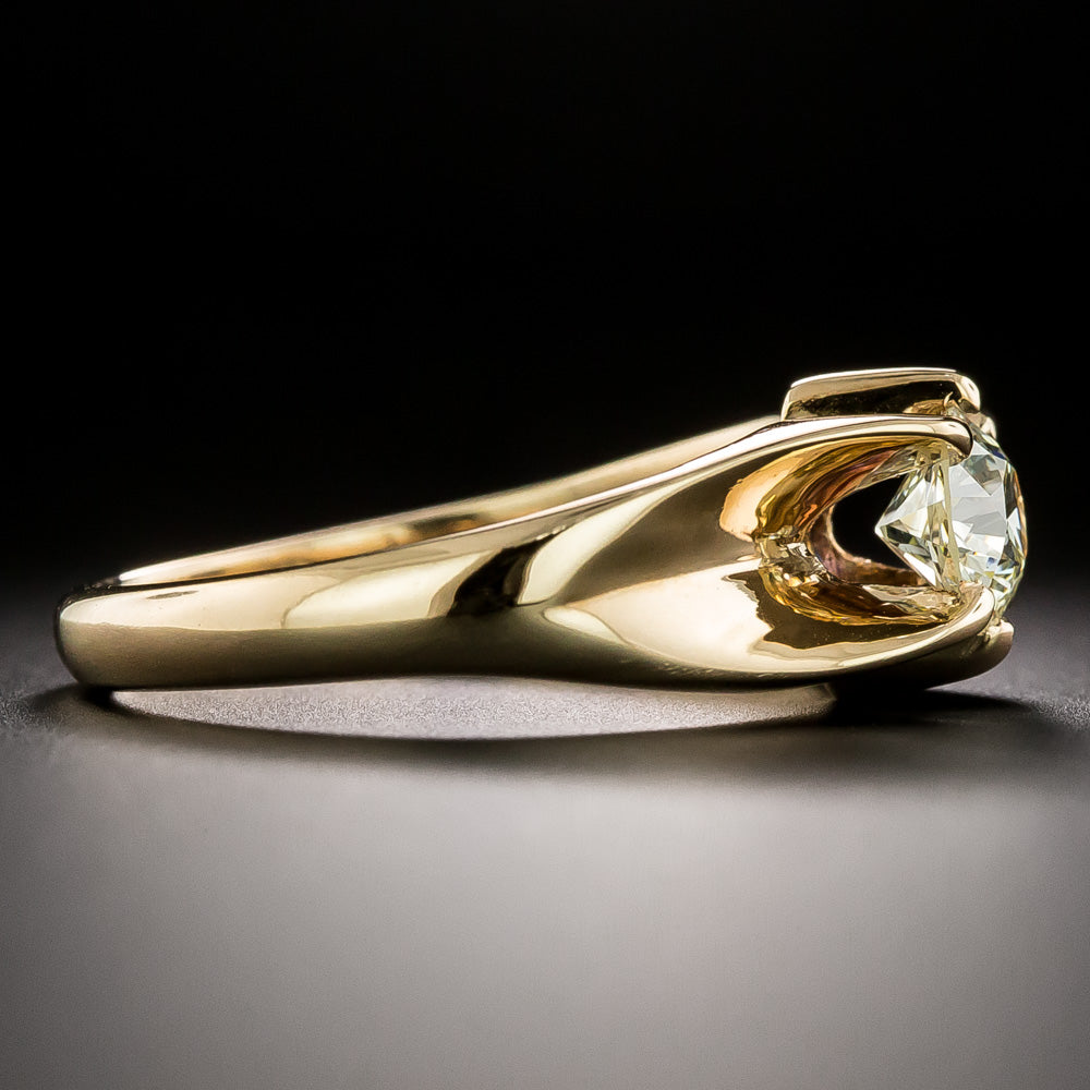 Early 20th Century 1.00 Carat Diamond Ring - GIA M SI2 - 4