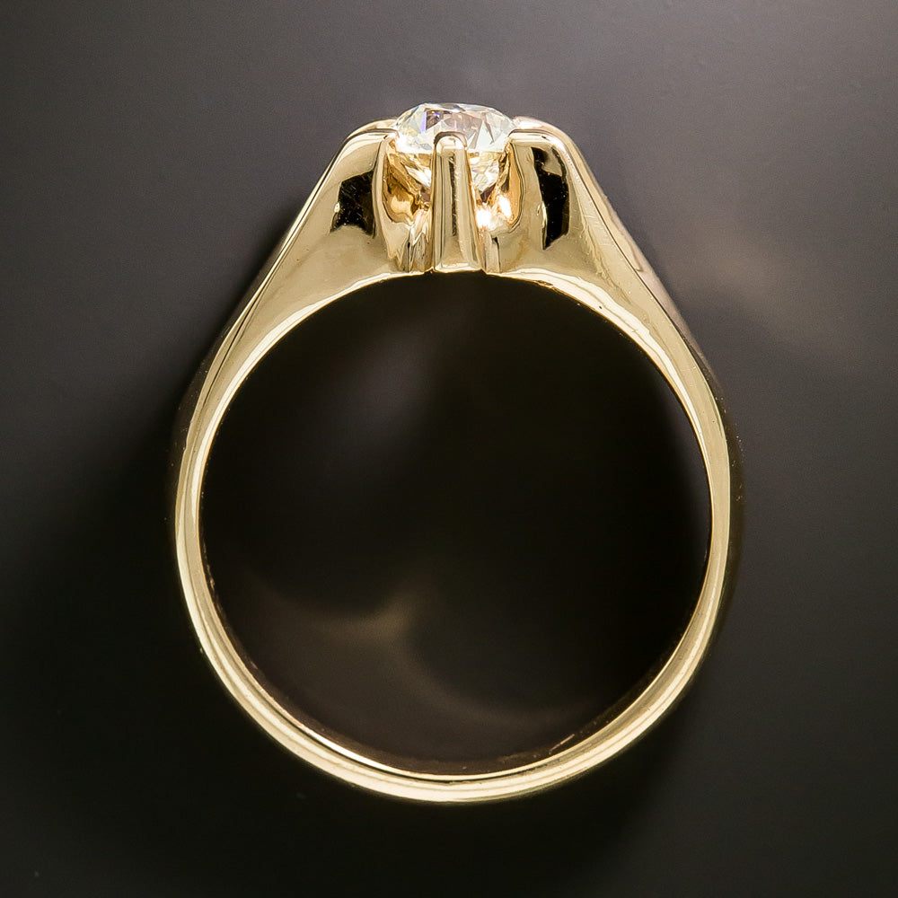 Early 20th Century 1.00 Carat Diamond Ring - GIA M SI2 - 5