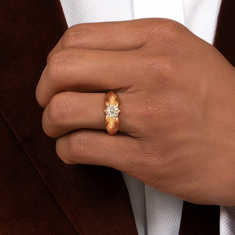 Early 20th Century 1.00 Carat Diamond Ring - GIA M SI2 - 6